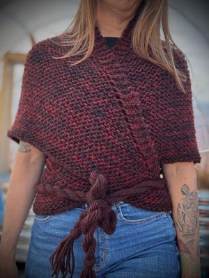 Outlander Shawl - Oxblood Summer
