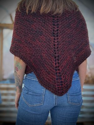 Outlander Shawl - Oxblood Summer