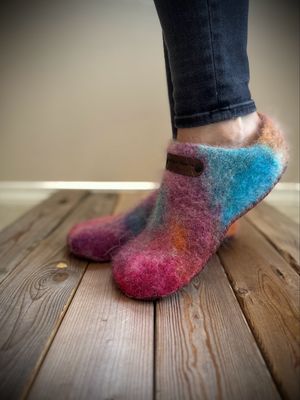 Wildflower Meadow, Hand dyed, Women's Size 9.5