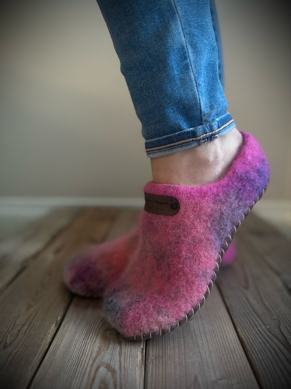 Summer’s Bloom Clog, Hand dyed, Women's Size 6.5