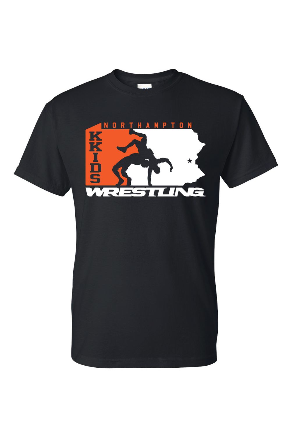 Basic Adult Tee, COLOR: BLACK, DESIGN: PENNA