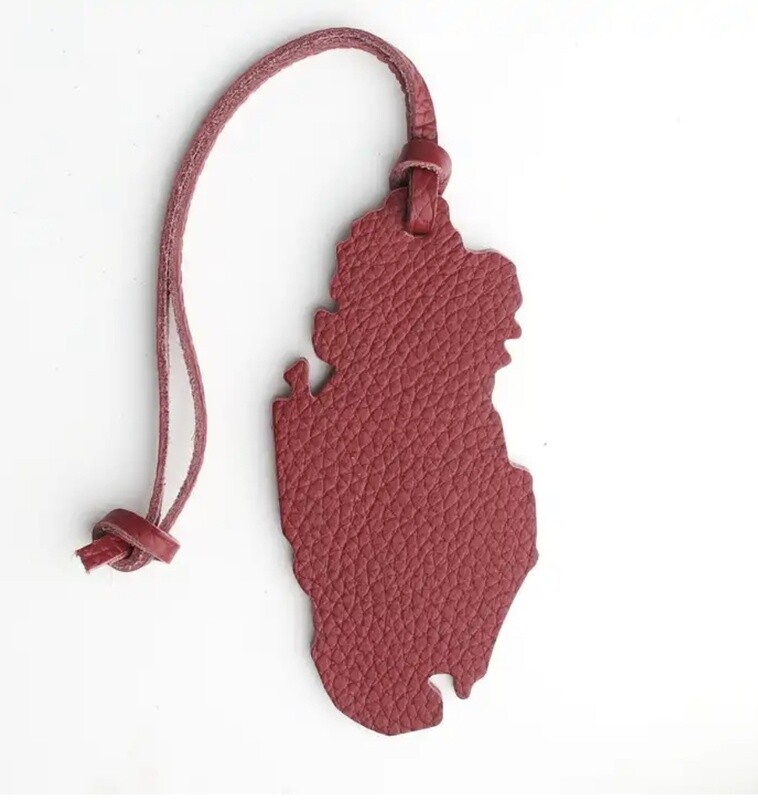 Leather Qatar Map