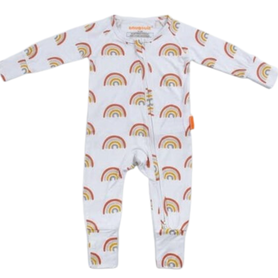 Bamboo White Rainbow Zippy