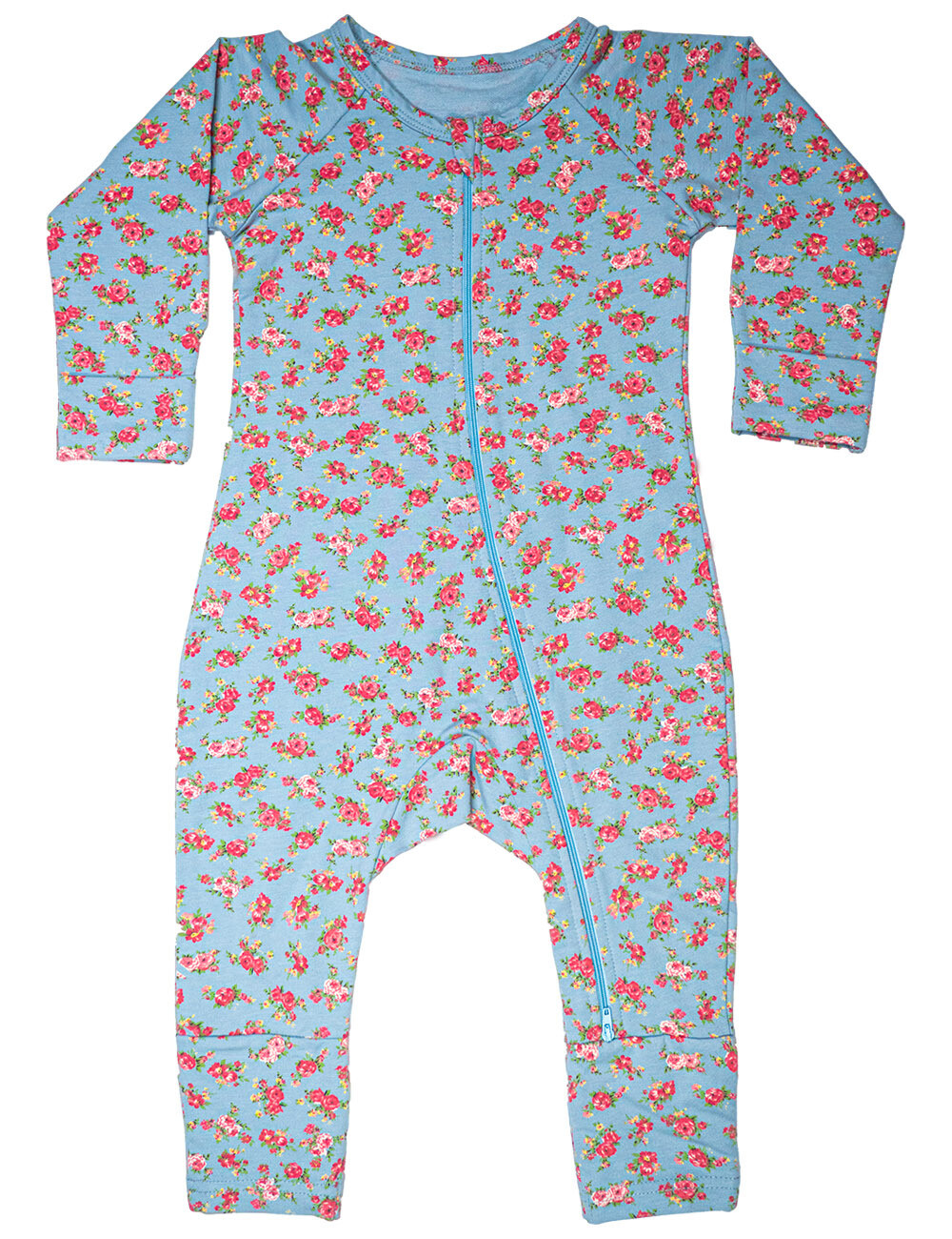 Blue Floral Zippy