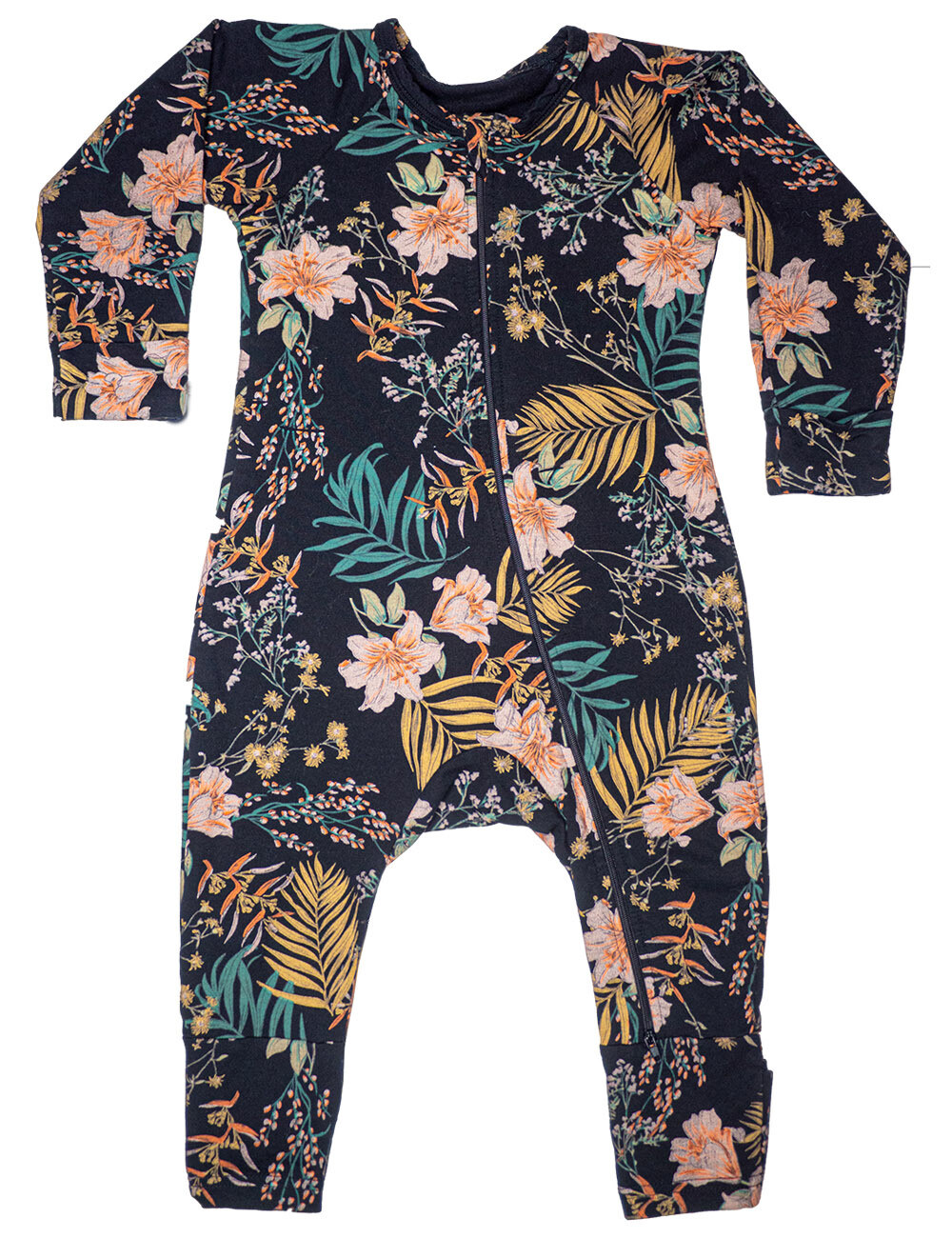 Black Floral Zippy