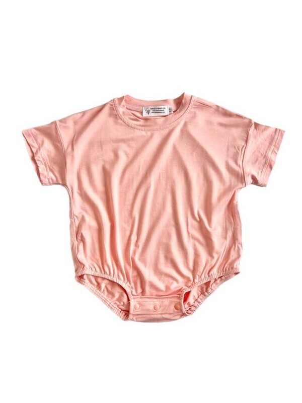 Bamboo Blush Bubble Romper