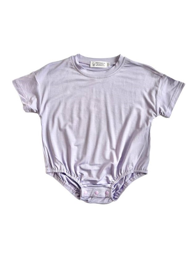 Bamboo Lilac Bubble Romper