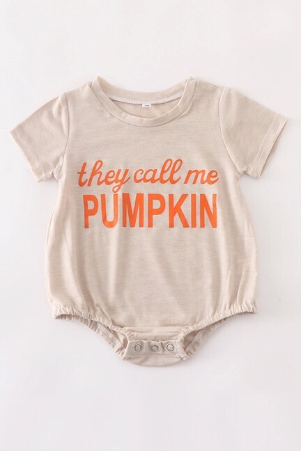 They Call Me Pumpkin Bubble Romper