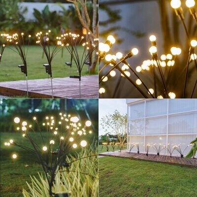 Solar Led Light Outdoor Garden Decoration Landscape Lights Firework Firefly Lawn Lamps Country House Terrace Balcony Decor Lamp - Solar Lamps, garden, spring