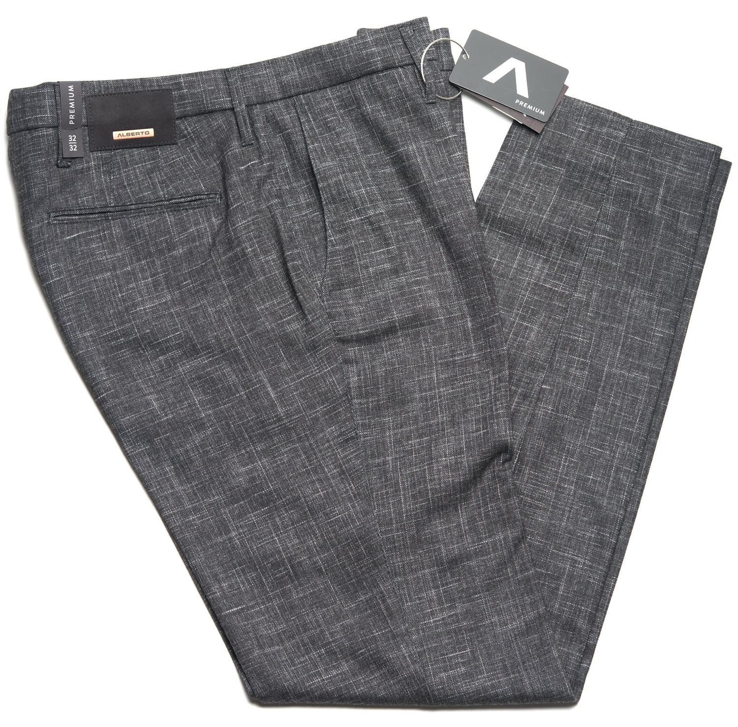 ALBERTO SLIM FIT 5 POCKET GREY
