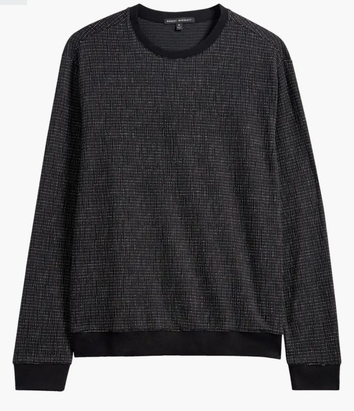 ROBERT BARAKETT MAWSON PULLOVER CREW BLACK