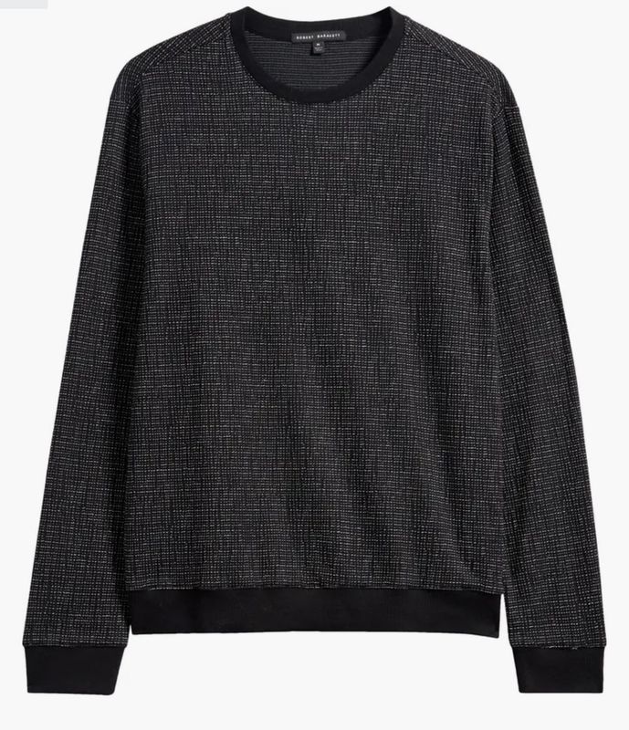 ROBERT BARAKETT MAWSON PULLOVER CREW BLACK