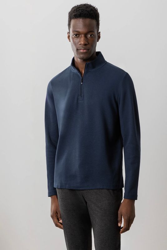 ROBERT BARAKETT KARUNA HALF ZIP NAVY