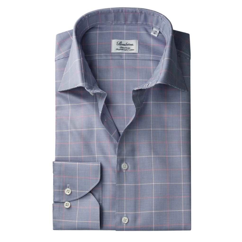 Stenstroms Purple Check Fitted Body