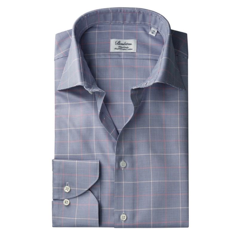 Stenstroms Purple Check Fitted Body