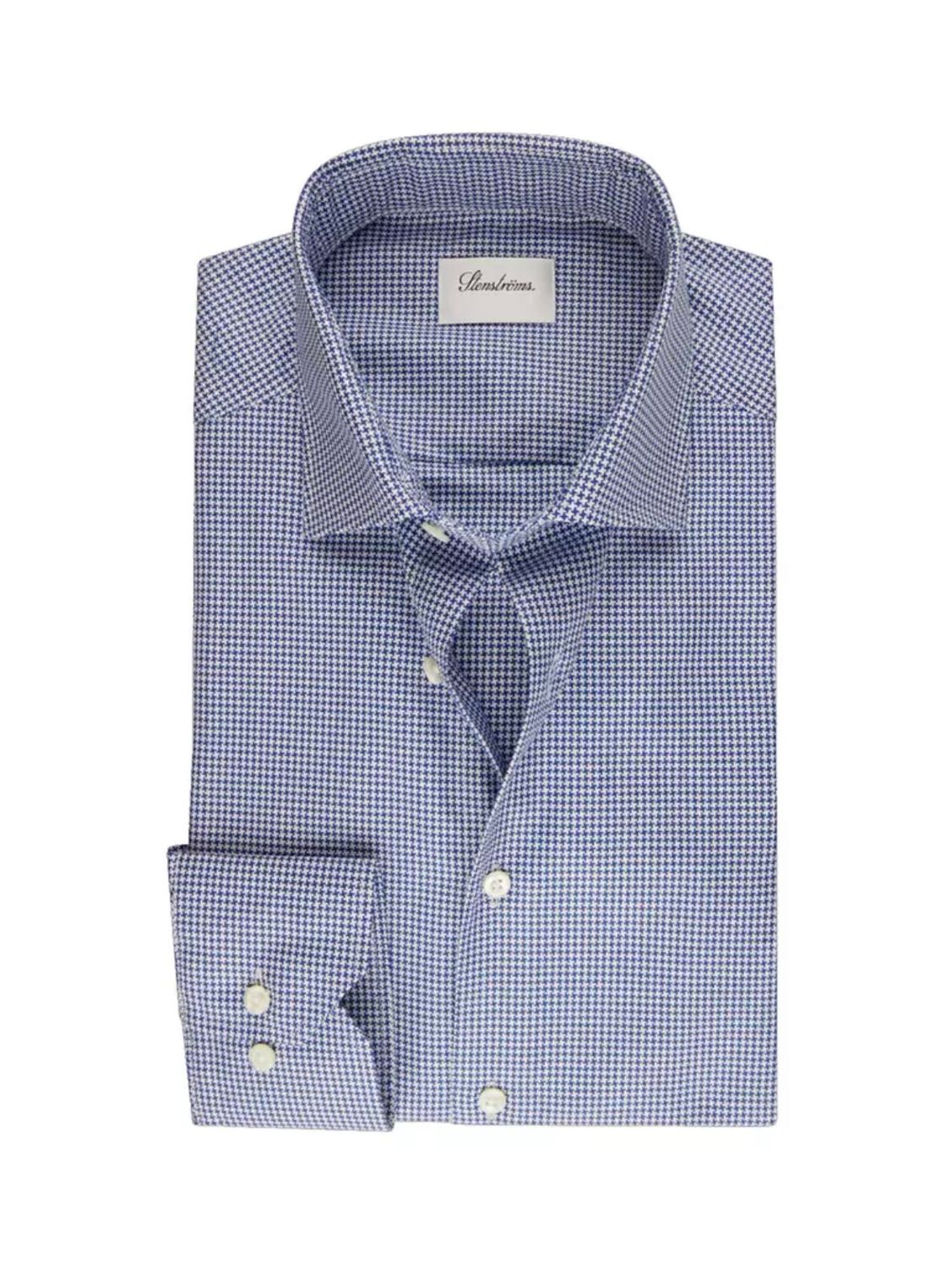 Stenstroms Navy Houndstooth Fitted Body