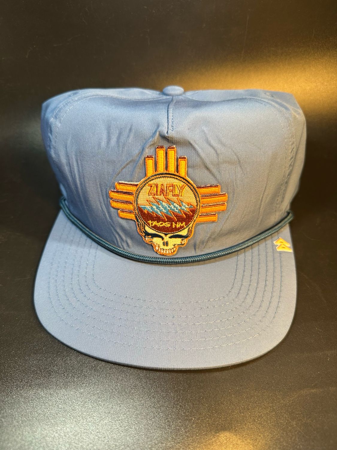 ZiaFly X Desert Den Stealie Poly SnapBack blue