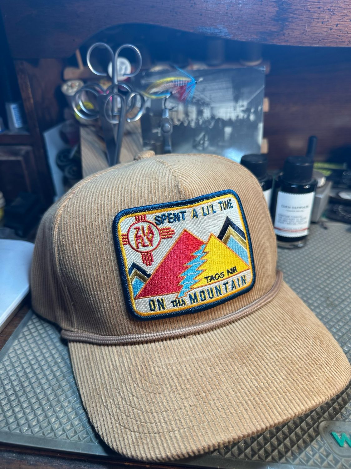 Desert Den X ZiaFly corduroy cap Tan