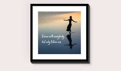 Dance with Everybody Picture Framed