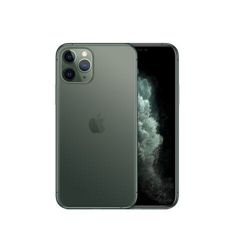 Apple IPhone 11 Pro Max 6.5-Inch (4GB RAM, 64GB ROM),iOS 13, (12MP+12MP+12MP)+12MP 4G LTE Smartphone - Midnight Green