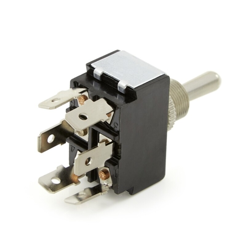 ENC Heavy-Duty Metal Toggle Switch, DPDT, On-Off-On