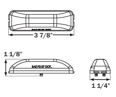 LIGHT LED MARKER RED