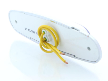 CLEARANCE LIGHT - AMBER FRONT CAP  CHROME TRIM