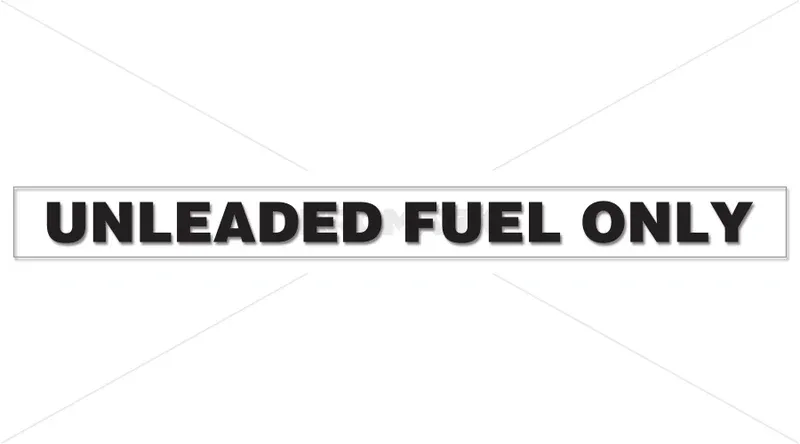 DECAL UNLEADED FUEL ONLY