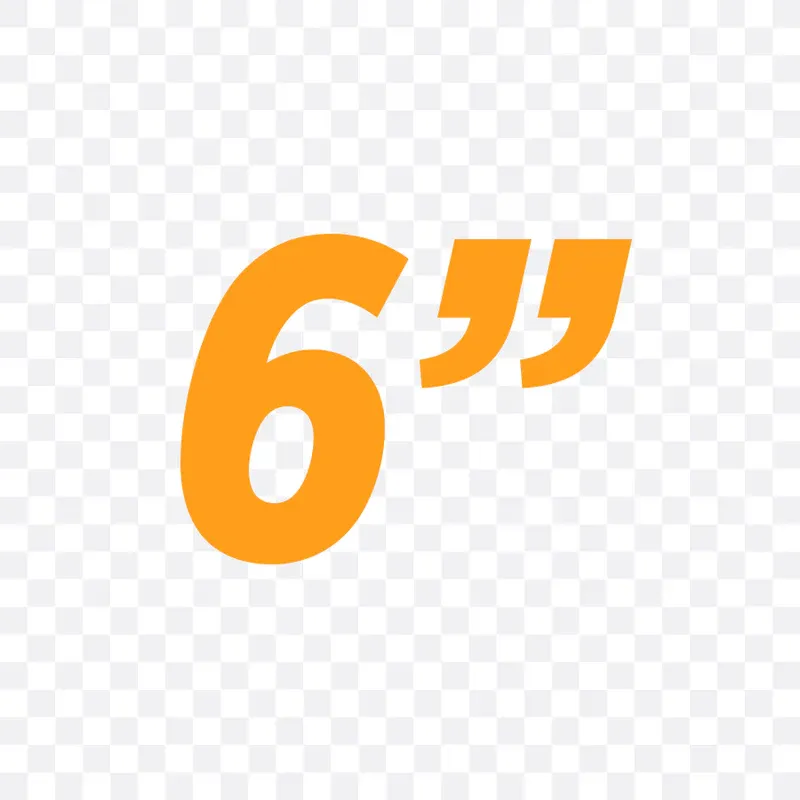 DIE CUT 6 YELLOW NUMBERS