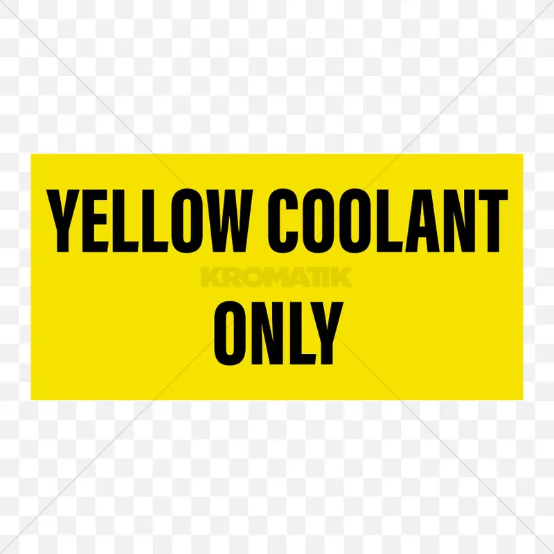 YELLOW COOLANT ONLY
