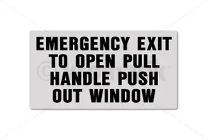 EMEGERENCY EXIT TO OPEN PULL H