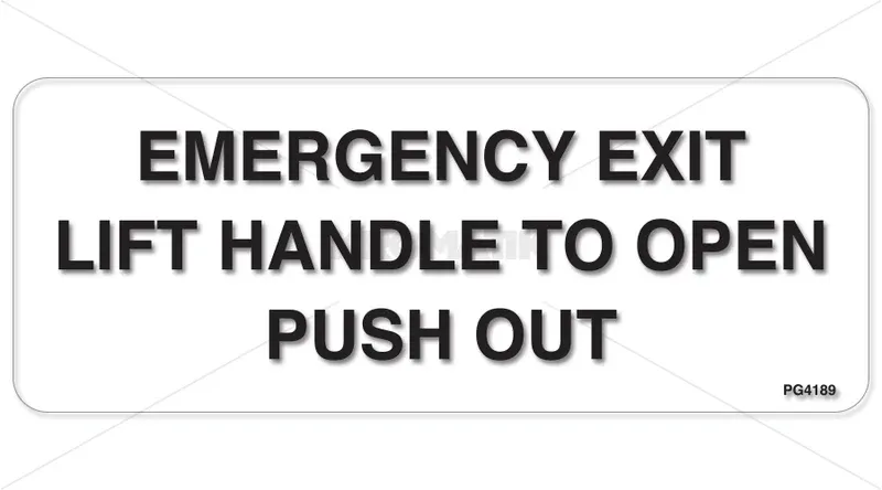EMERGENCY EXIT LIFT HANDLE