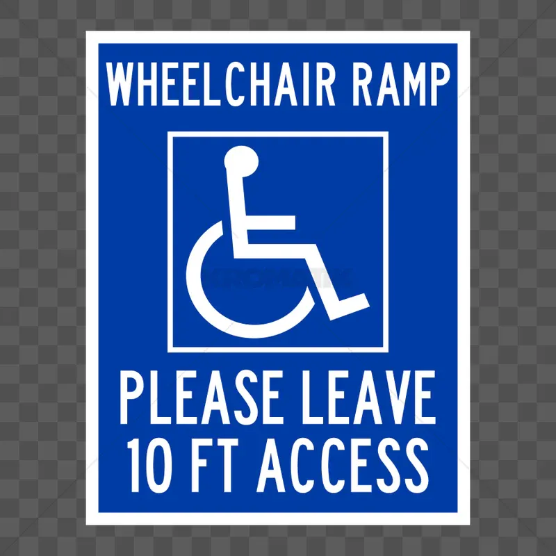 LABEL,7X9 WHC RAMP ACCESS