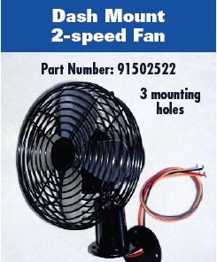 Dash Mount 2-speed Fan