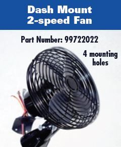 Dash Mount 2 Speed Fan