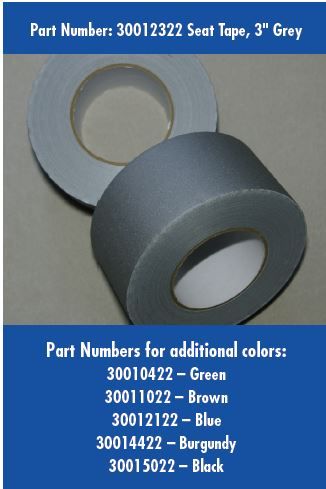 Seat Tape, 3&quot; Burgundy