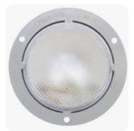 Gray Interior Light with Pigtail