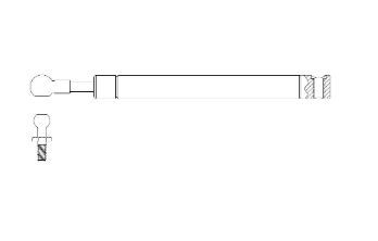 ASSEMBLY GAS SPRING 12.2 EXT 8.3 COM P1=100