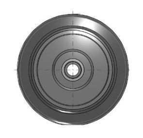 WHEEL - BLACK 3 INCH W/HUB