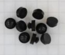 RUBBER BUMPRER VERTICAL/ 10PK