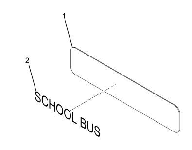 DECAL SCHOOL BUS REFLEXITE