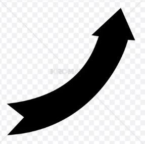 Decal, Black Arrow Side Emergency Door Black