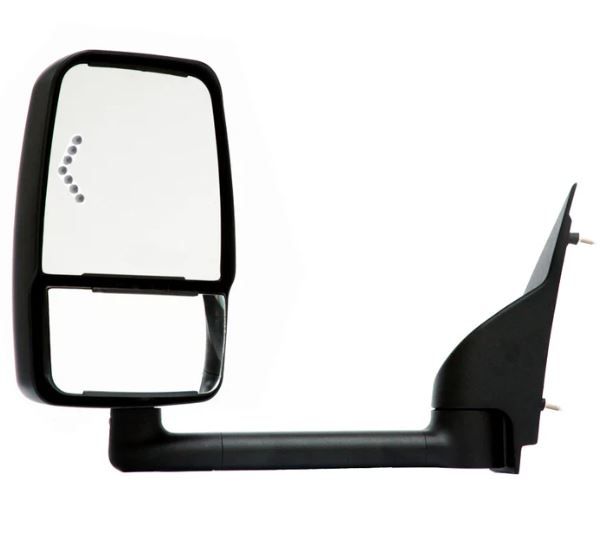 Mirror Ford E, 93" Body, Black, Signal, Left Side