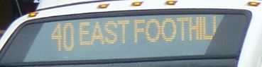 Glass Destination Sign