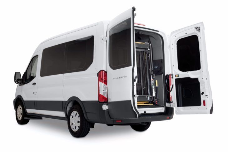 Ford Transit Passenger Van- 9-passenger with Rear Lift