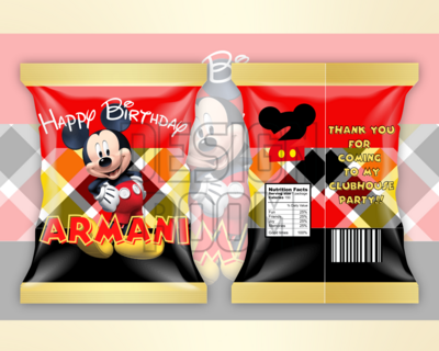 Mickey Mouse Party Favor Design