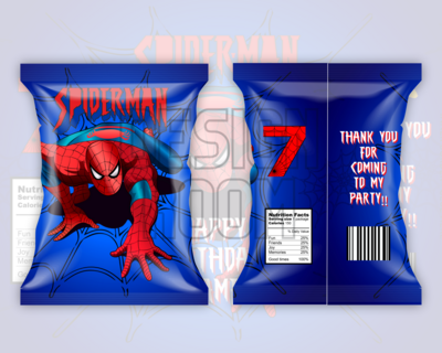 Spiderman Party Favor Design