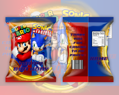 Mario and Sonic Party Favor Design