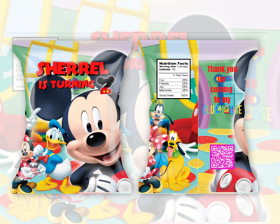 Mickey Clubhouse Party Favor Design