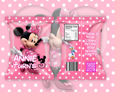 Minnie Mouse Party Favor Design